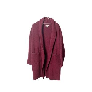 Love Crazy Open Front Drape Sweater Small